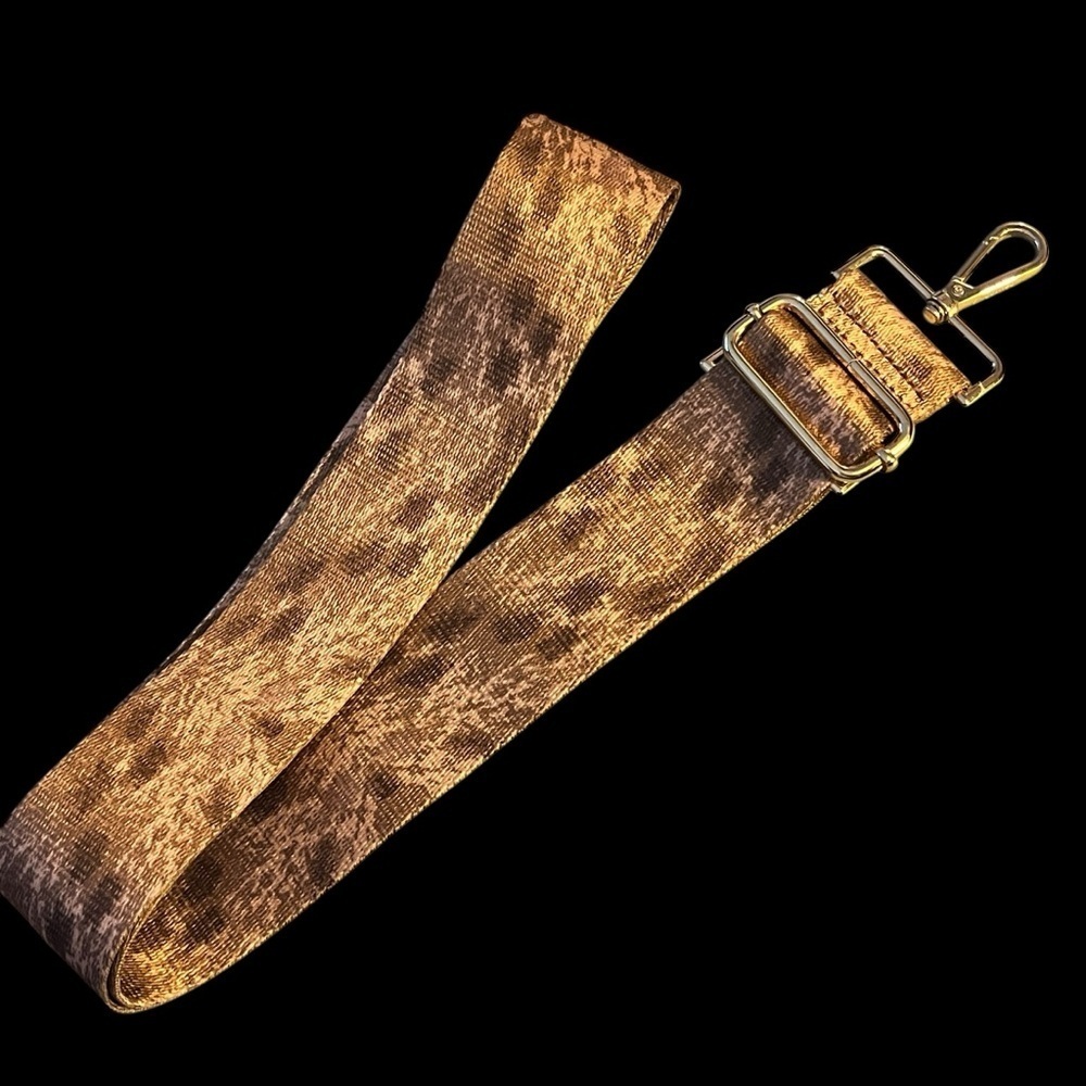 Ahdorned Crossbody Gold Tone Hardware Adjustable Strap - Picture 5 of 8